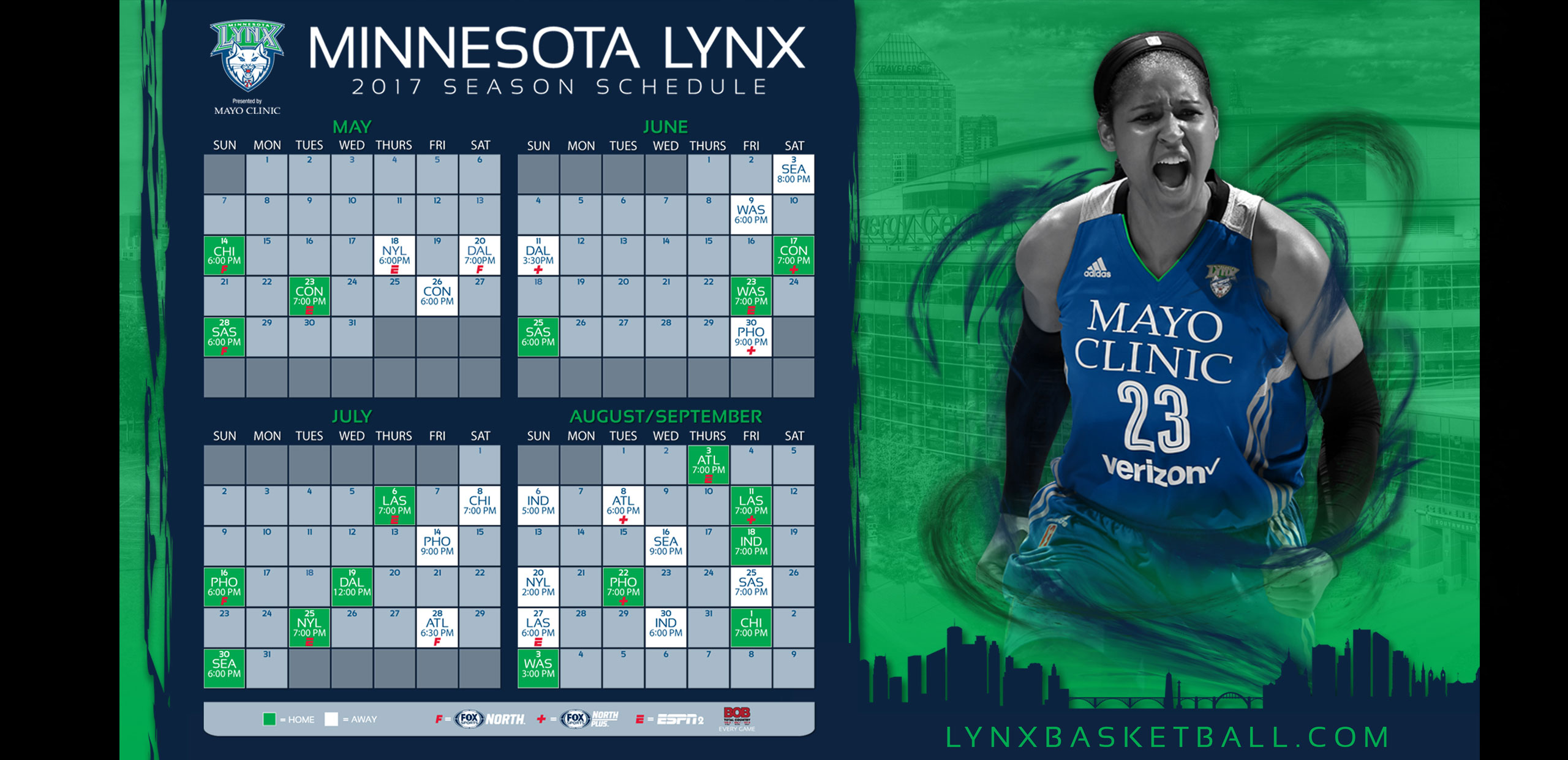 Lynx schedule wallpaper for desktop