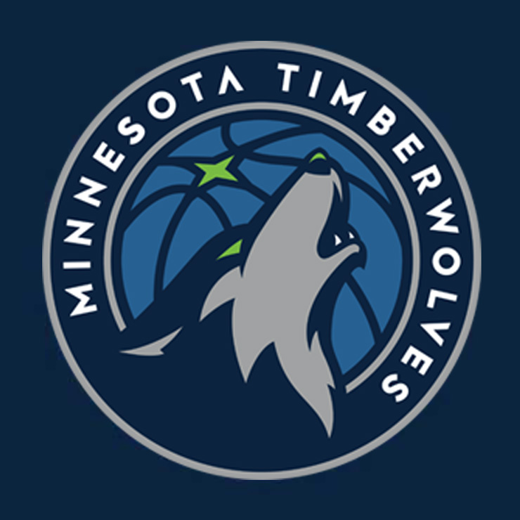 Minnesota Timberwolves Logo on navy blue background